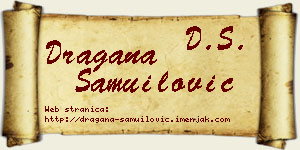 Dragana Samuilović vizit kartica